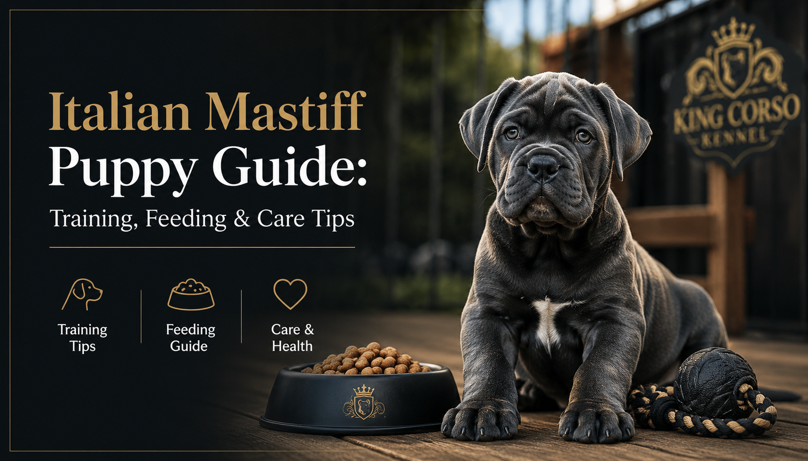 Italian Mastiff Puppy Guide Training, Feeding & Care Tips